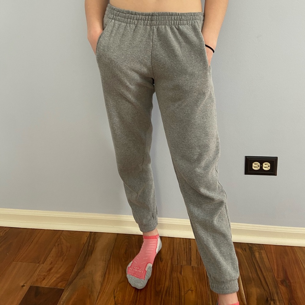 Grey sweatpants